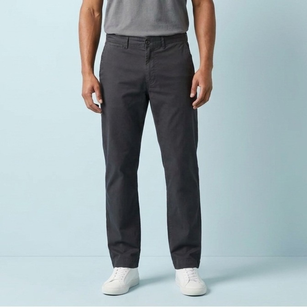 BUCK MASON Mens Chinos 36 Black Cotton Minimalist Heritage